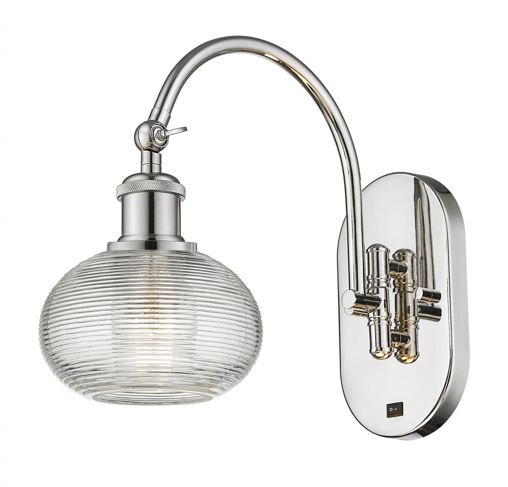 Ithaca - 1 Light - 6 inch - Polished Nickel - Sconce