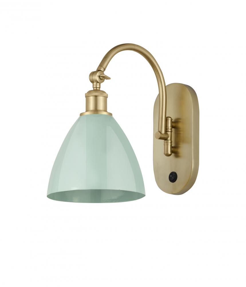 Plymouth - 1 Light - 8 inch - Satin Gold - Adjustable Swing Arm