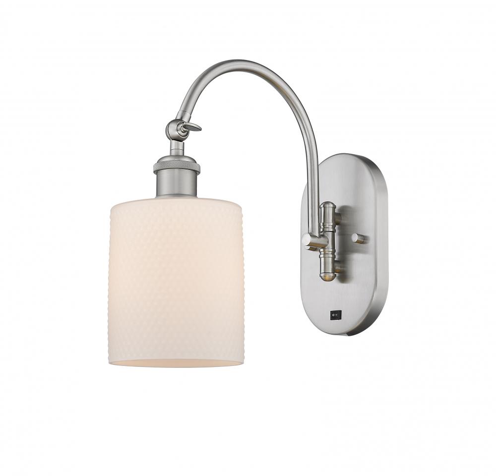 Cobbleskill - 1 Light - 5 inch - Brushed Satin Nickel - Adjustable Swing Arm