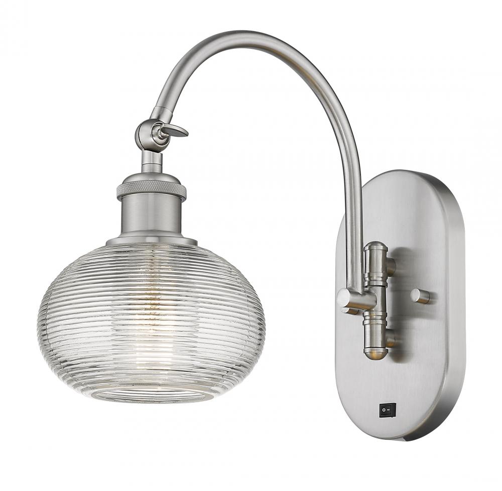 Ithaca - 1 Light - 6 inch - Brushed Satin Nickel - Sconce
