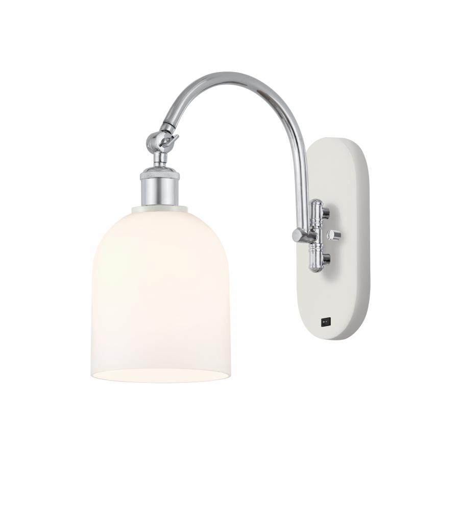 Bella - 1 Light - 6 inch - White Polished Chrome - Sconce