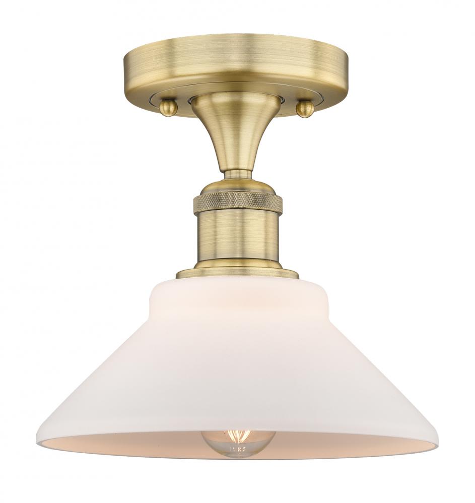 Orwell - 1 Light - 8 inch - Brushed Brass - Flush Mount