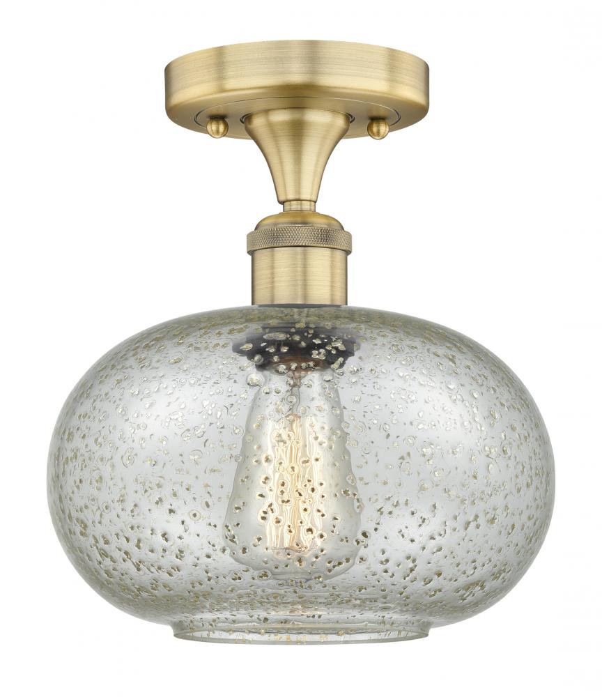 Gorham - 1 Light - 10 inch - Brushed Brass - Semi-Flush Mount