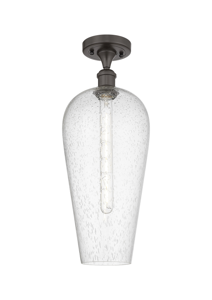 Chelsea - 1 Light - 8 inch - Oil Rubbed Bronze - Semi-Flush Mount