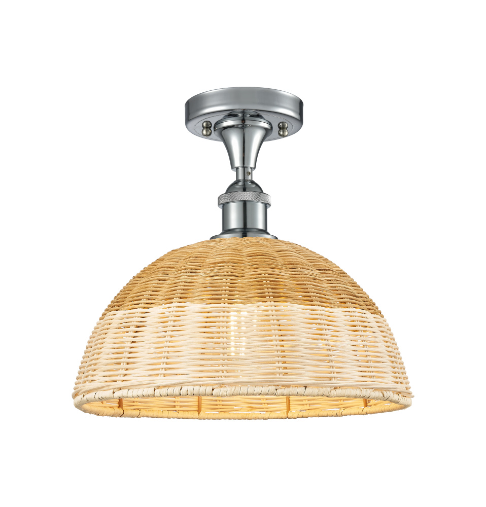 Bristol Natural II - 1 Light - 12 inch - Polished Chrome - Semi-Flush Mount