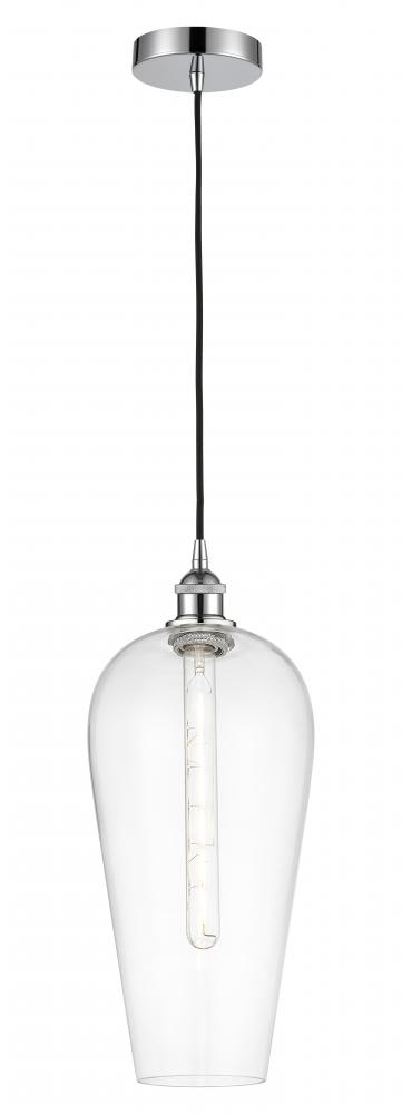 Chelsea - 1 Light - 8 inch - Polished Chrome - Cord hung - Mini Pendant