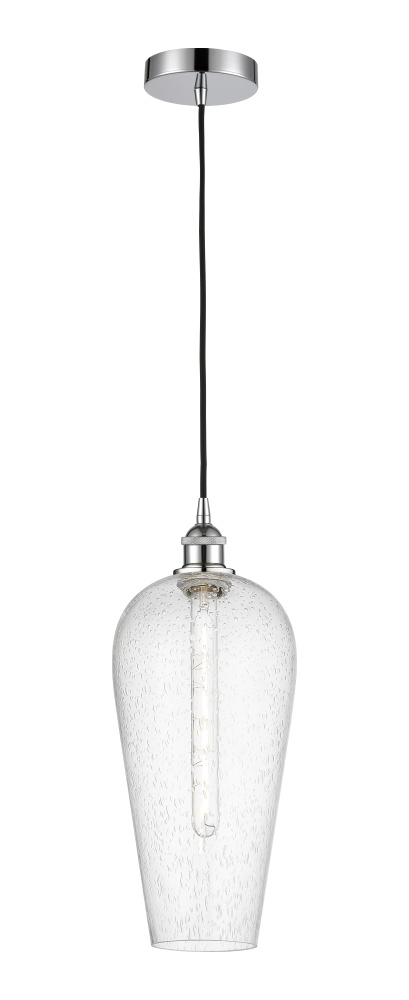 Chelsea - 1 Light - 8 inch - Polished Chrome - Cord hung - Mini Pendant