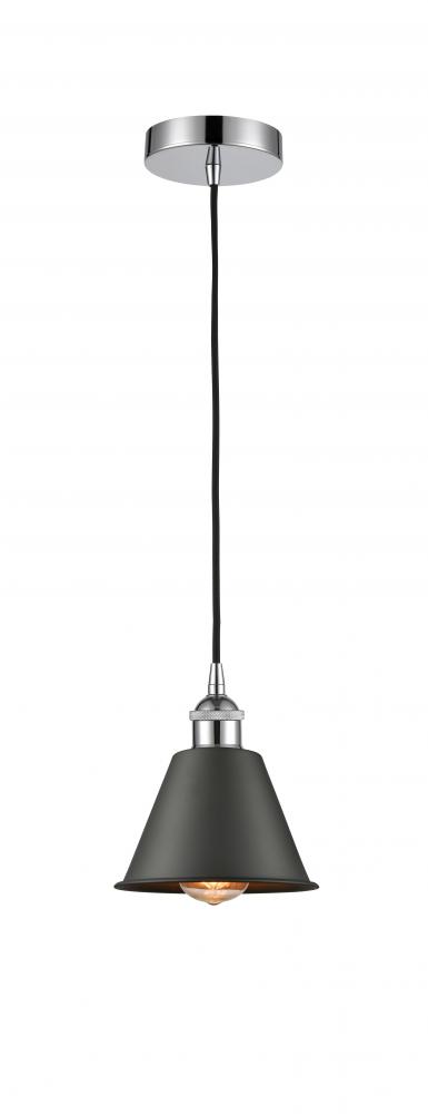 Smithfield - 1 Light - 7 inch - Polished Chrome - Cord hung - Mini Pendant