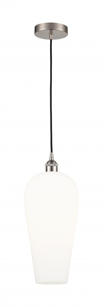 Chelsea - 1 Light - 8 inch - Brushed Satin Nickel - Cord hung - Mini Pendant
