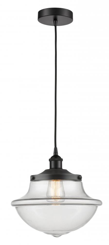 Oxford - 1 Light - 12 inch - Matte Black - Multi Pendant