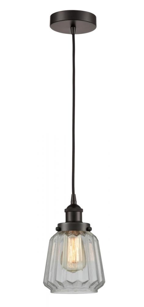 Chatham - 1 Light - 7 inch - Oil Rubbed Bronze - Cord hung - Mini Pendant