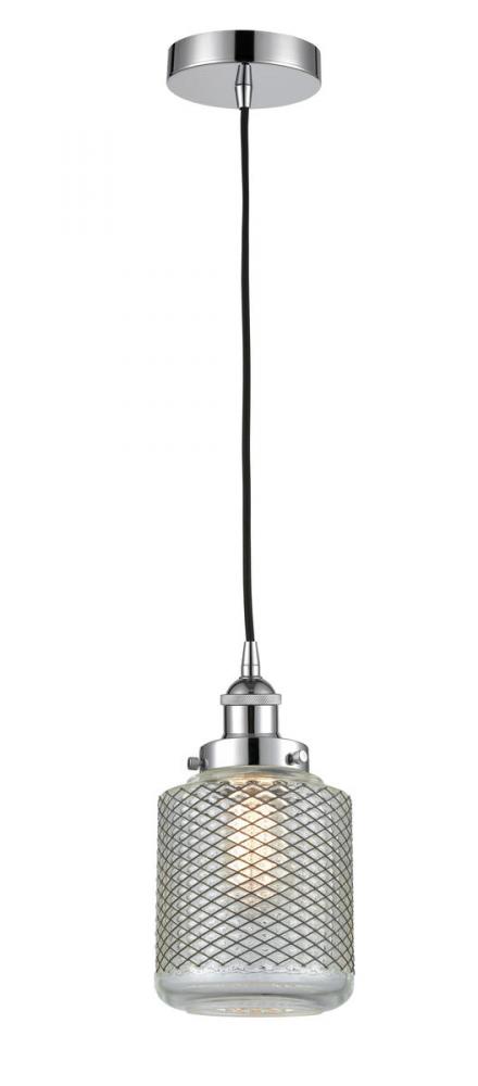Stanton - 1 Light - 6 inch - Polished Chrome - Cord hung - Mini Pendant