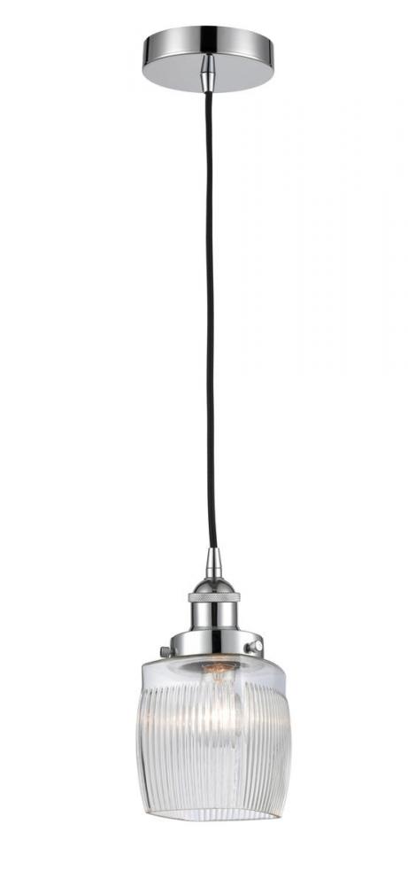 Colton - 1 Light - 6 inch - Polished Chrome - Cord hung - Mini Pendant