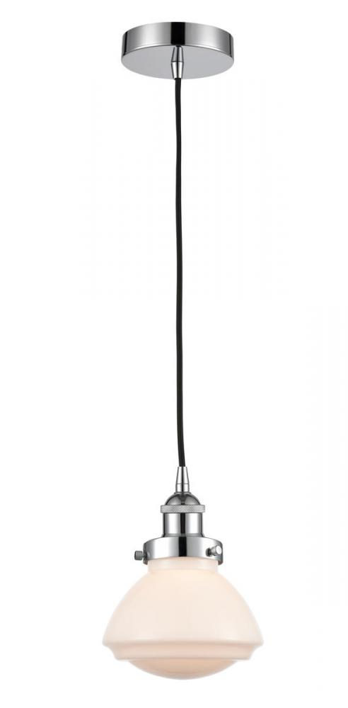 Olean - 1 Light - 7 inch - Polished Chrome - Cord hung - Mini Pendant