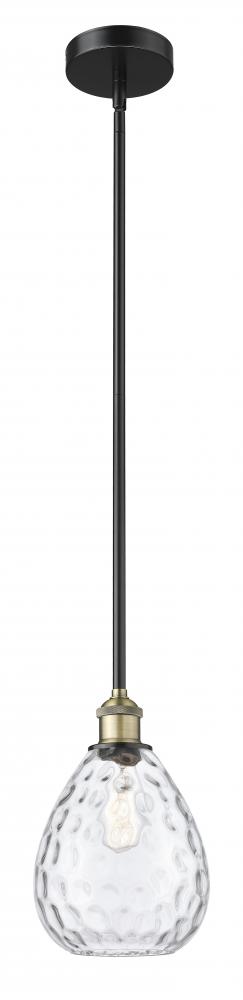 Waverly - 1 Light - 8 inch - Black Antique Brass - Cord hung - Mini Pendant