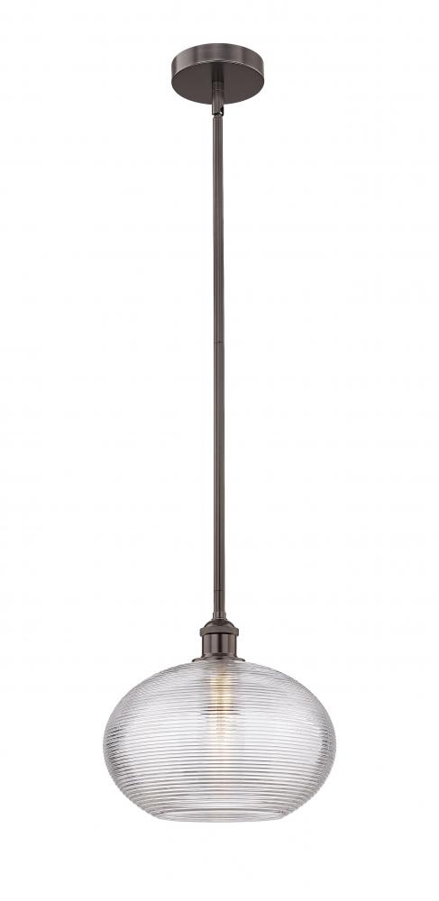 Ithaca - 1 Light - 12 inch - Oil Rubbed Bronze - Cord hung - Mini Pendant