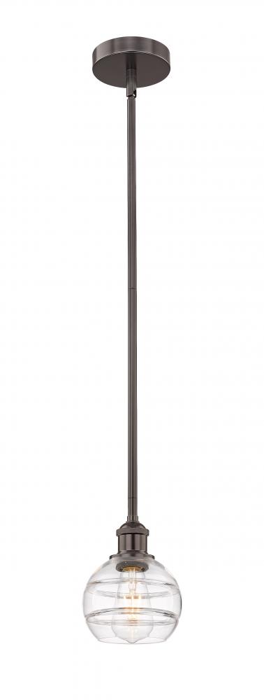 Rochester - 1 Light - 6 inch - Oil Rubbed Bronze - Stem hung - Mini Pendant