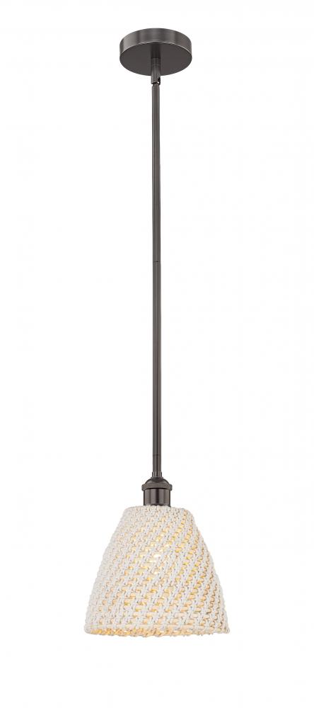 Bristol Natural - 1 Light - 6 inch - Oil Rubbed Bronze - Mini Pendant