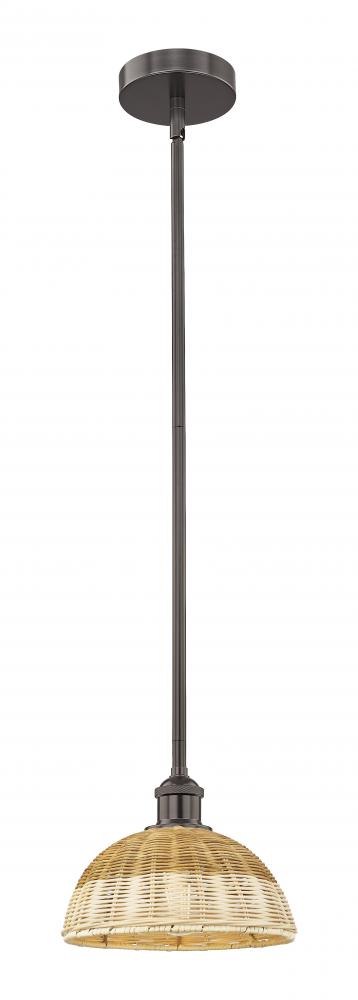 Bristol Natural II - 1 Light - 9 inch - Oil Rubbed Bronze - Stem hung - Mini Pendant