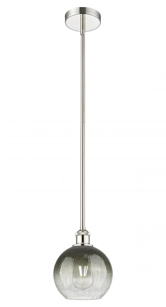 Brookhaven Globe - 1 Light - 8 inch - Polished Nickel - Stem hung - Mini Pendant