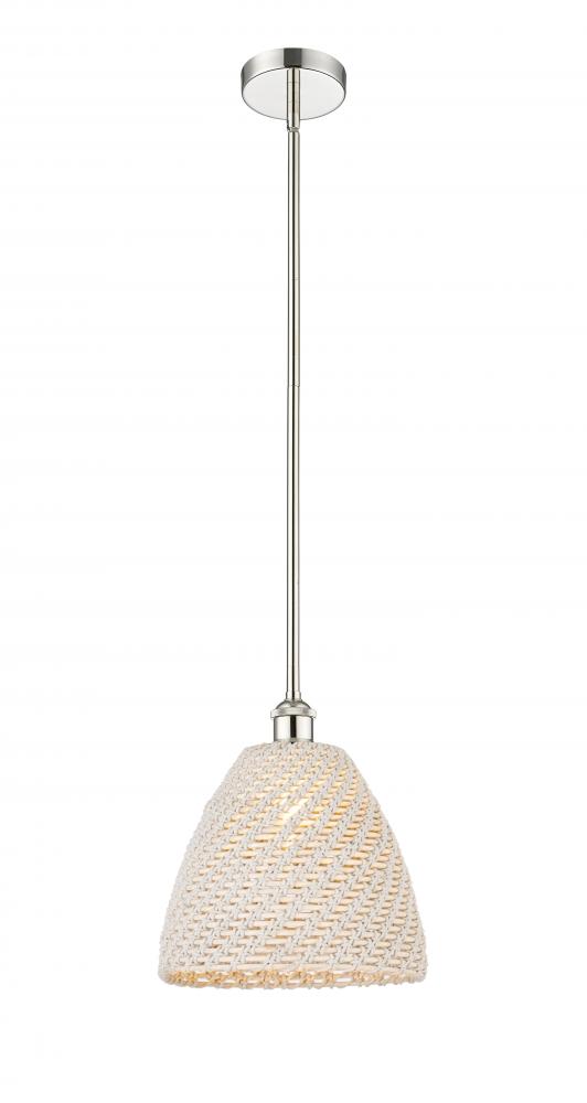 Bristol Natural - 1 Light - 6 inch - Polished Nickel - Mini Pendant