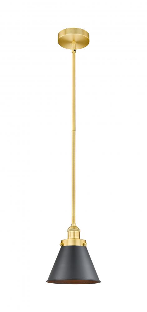 Appalachian - 1 Light - 8 inch - Satin Gold - Stem hung - Mini Pendant
