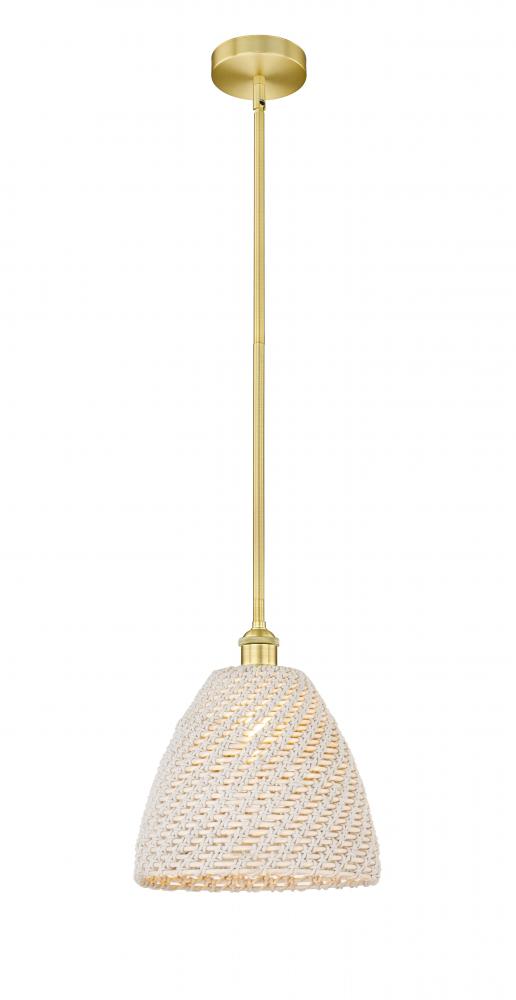 Bristol Natural - 1 Light - 6 inch - Satin Gold - Mini Pendant