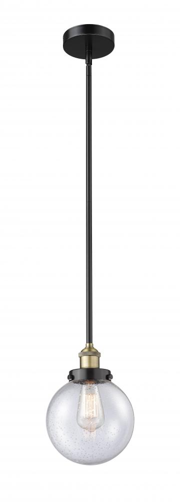 Beacon - 1 Light - 8 inch - Black Antique Brass - Cord hung - Mini Pendant