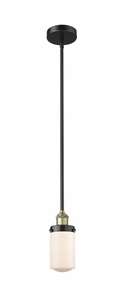 Dover - 1 Light - 5 inch - Black Antique Brass - Cord hung - Mini Pendant