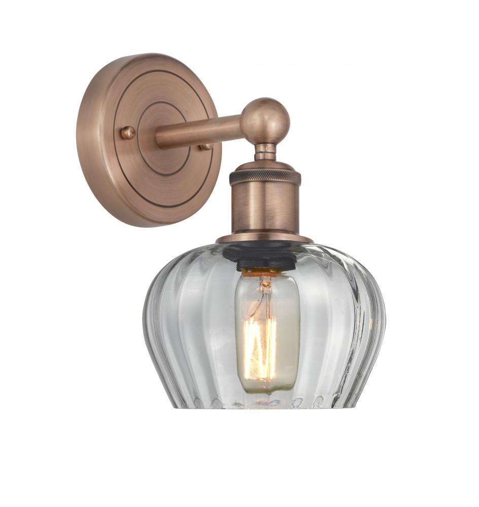 Fenton - 1 Light - 7 inch - Antique Copper - Sconce