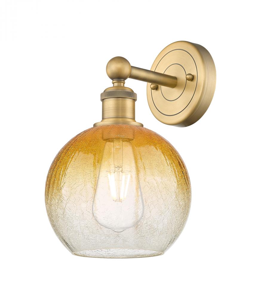 Brookhaven Globe - 1 Light - 8 inch - Brushed Brass - Sconce