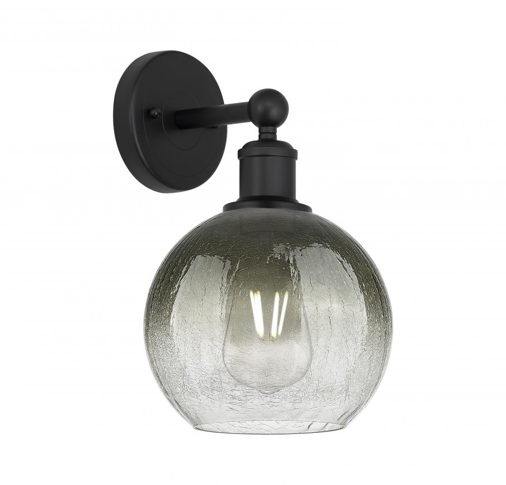 Brookhaven Globe - 1 Light - 8 inch - Matte Black - Sconce