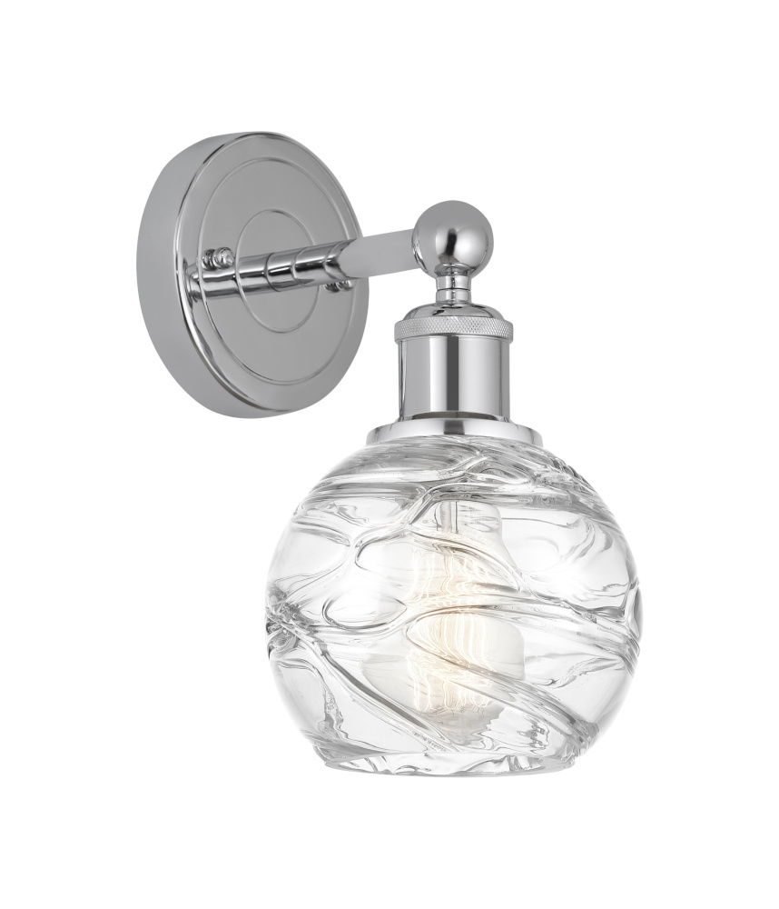 Athens Deco Swirl - 1 Light - 6 inch - Polished Chrome - Sconce
