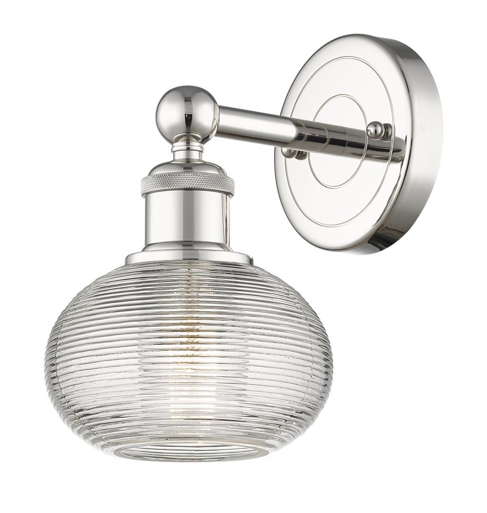 Ithaca - 1 Light - 6 inch - Polished Nickel - Sconce