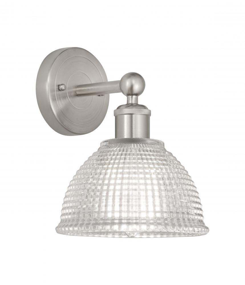 Arietta - 1 Light - 8 inch - Brushed Satin Nickel - Sconce