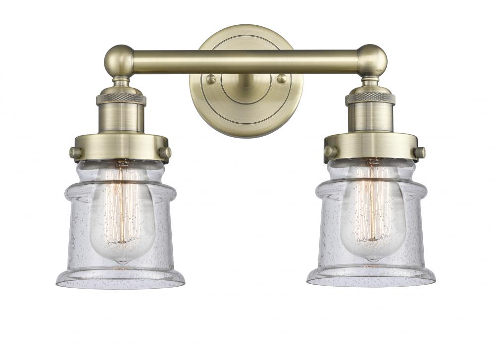 Canton - 2 Light - 14 inch - Antique Brass - Bath Vanity Light