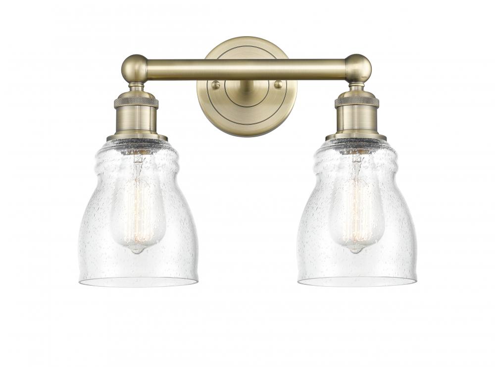 Ellery - 2 Light - 14 inch - Antique Brass - Bath Vanity Light