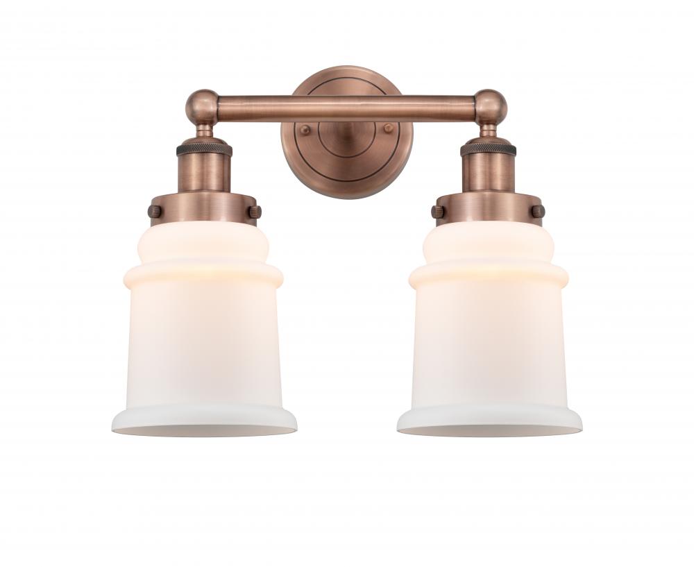 Canton - 2 Light - 15 inch - Antique Copper - Bath Vanity Light