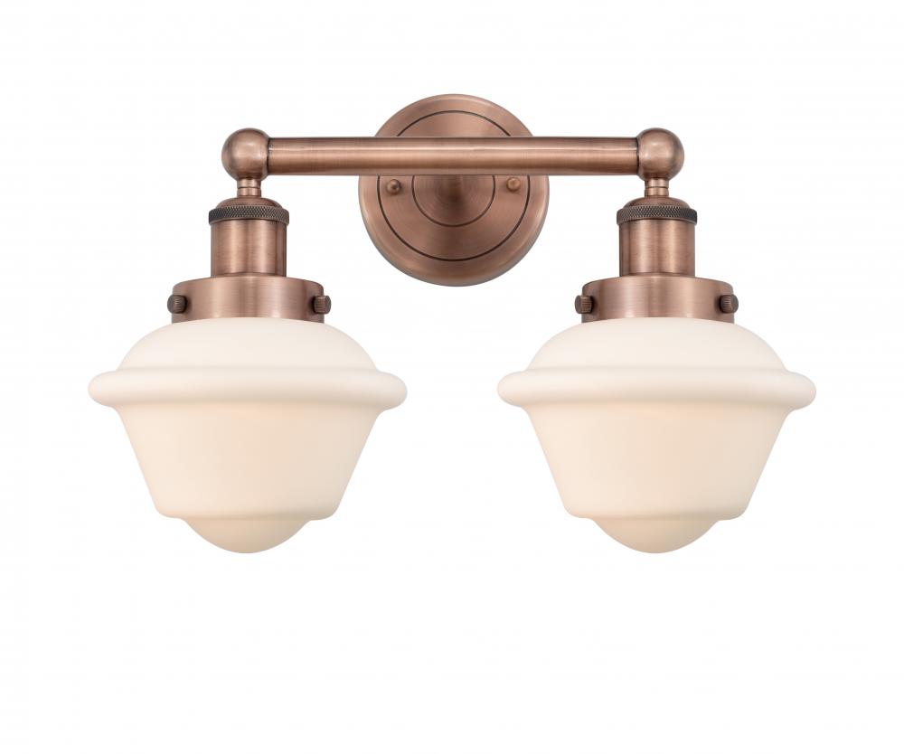 Oxford - 2 Light - 16 inch - Antique Copper - Bath Vanity Light