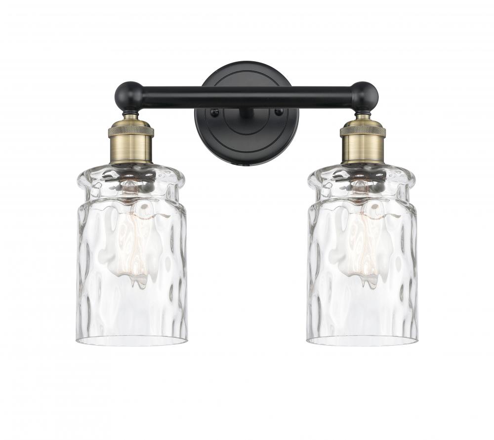 Candor - 2 Light - 14 inch - Black Antique Brass - Bath Vanity Light