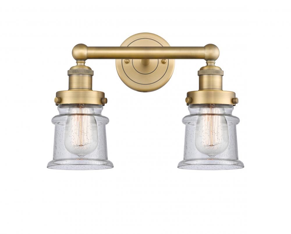 Canton - 2 Light - 14 inch - Brushed Brass - Bath Vanity Light