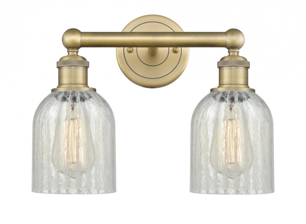 Caledonia - 2 Light - 14 inch - Brushed Brass - Bath Vanity Light