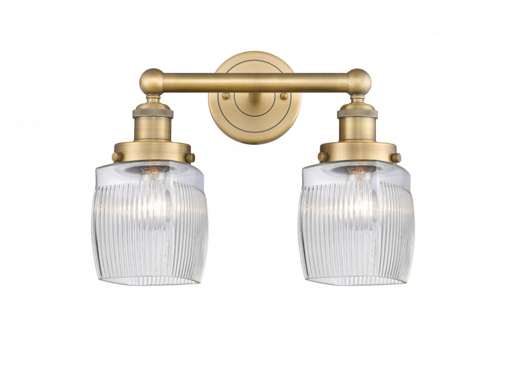 Colton - 2 Light - 15 inch - Brushed Brass - Bath Vanity Light