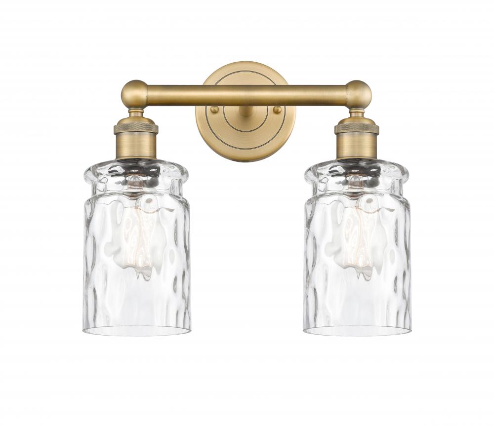 Candor - 2 Light - 14 inch - Brushed Brass - Bath Vanity Light