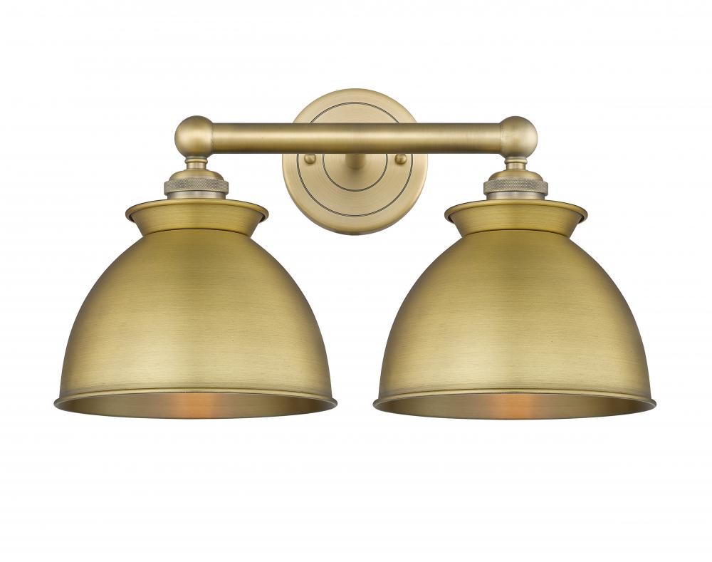 Adirondack - 2 Light - 17 inch - Brushed Brass - Bath Vanity Light