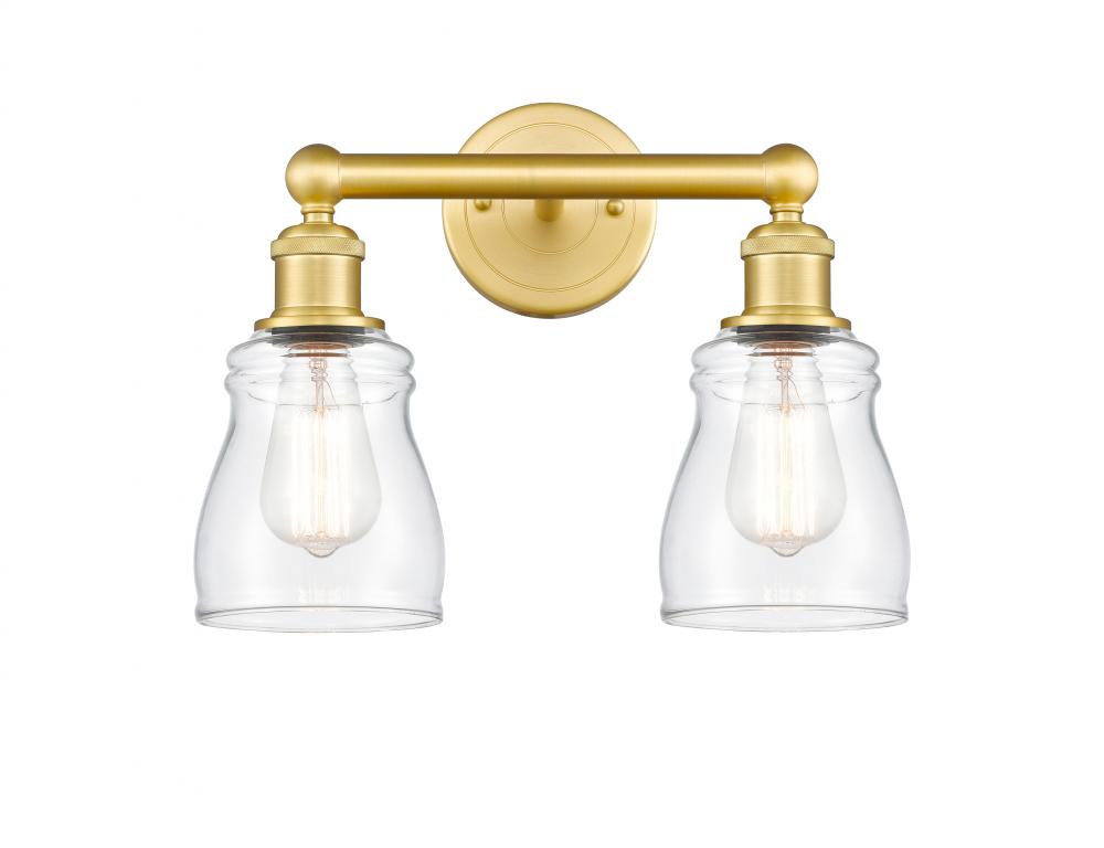 Ellery - 2 Light - 14 inch - Satin Gold - Bath Vanity Light