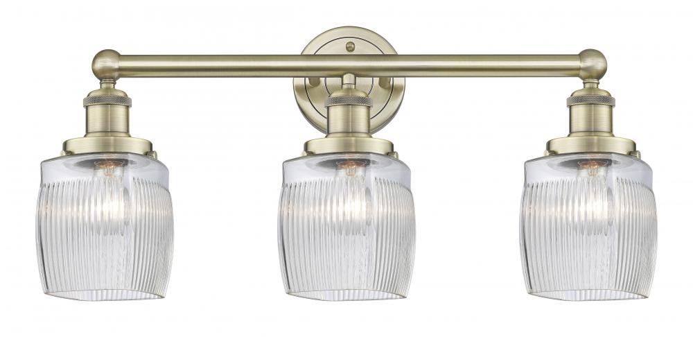 Colton - 3 Light - 24 inch - Antique Brass - Bath Vanity Light