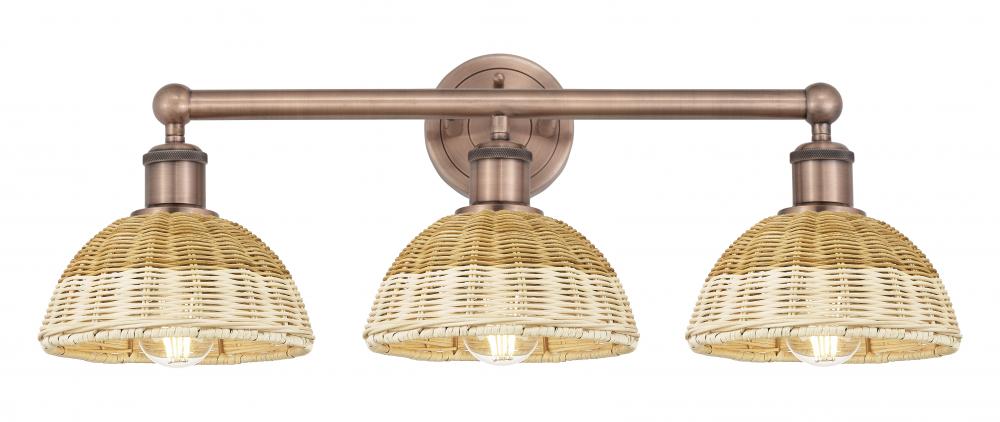 Bristol Natural II - 3 Light - 26 inch - Antique Copper - Bath Vanity Light
