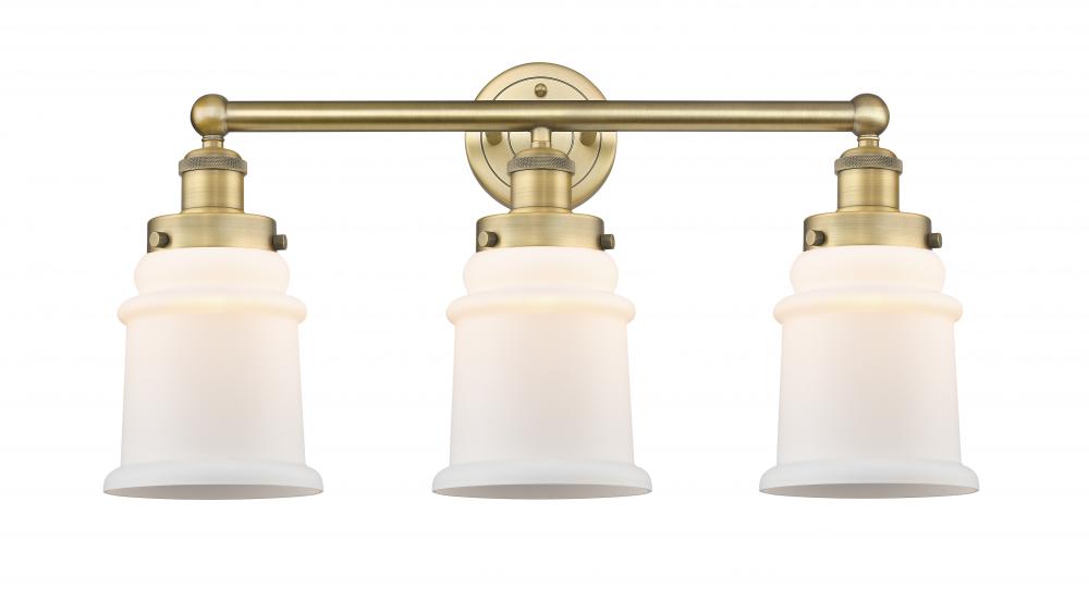 Canton - 3 Light - 24 inch - Brushed Brass - Bath Vanity Light