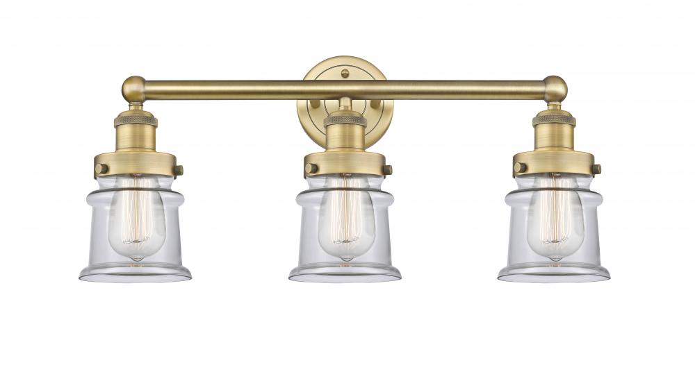 Canton - 3 Light - 23 inch - Brushed Brass - Bath Vanity Light